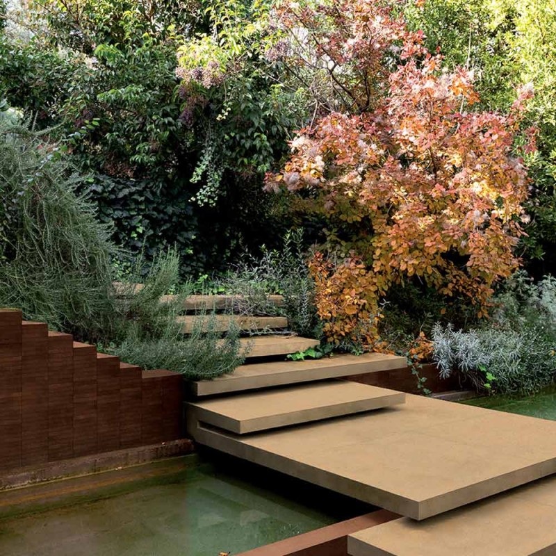 Carrelage effet terre minérale rosé terreux Sensi Terre Grana Rosato