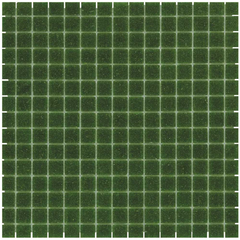 Mosaïque Amsterdam Grain Dark Green - 2x2 cm - trame de 32x32cm