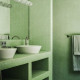 Mosaïque Amsterdam Grain Ultra Light Green - 2x2 cm - trame de 32x32cm