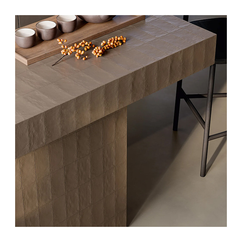 Carrelage mural mat beige naturel Terrae Creta 7x14 cm