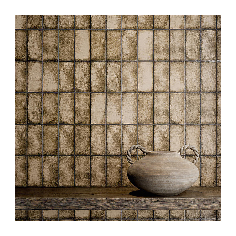 Carrelage mural mat texturé Terrae Arida 7x14 cm