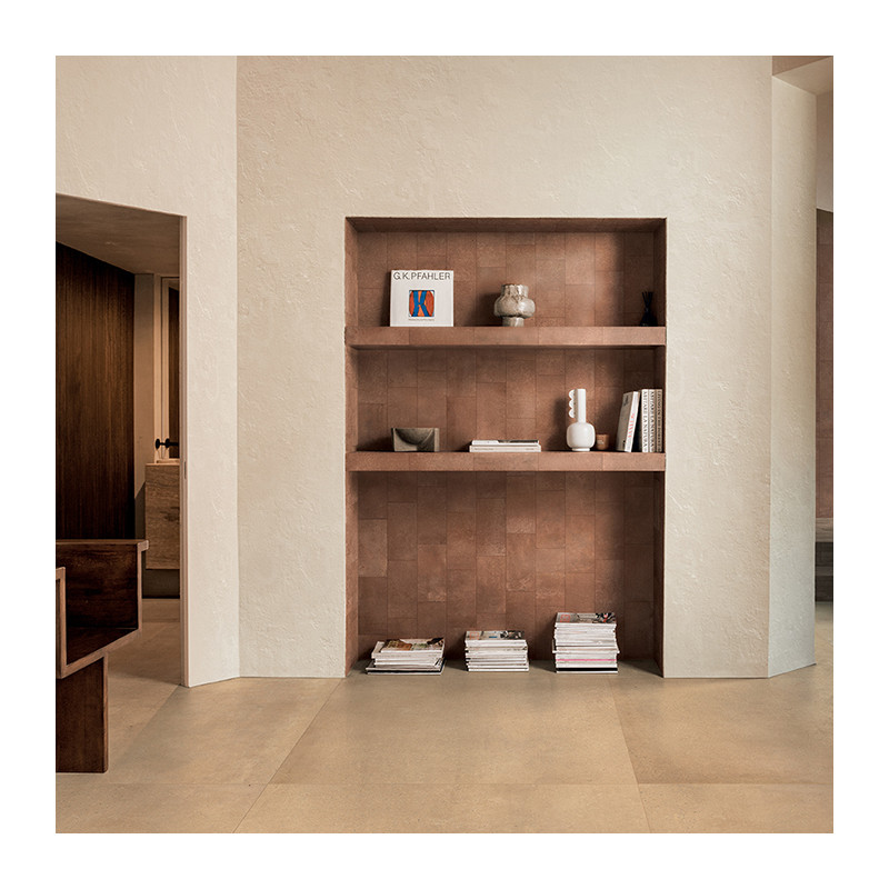Carrelage effet terre rosé Sensi Terre Rosato