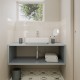 Carrelage faïence effet zellige Fayenza à relief - couleur blanc profond - salle de bain