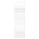 Carrelage effet zellige collection Fez couleur blanc - carreaux seuls - finition mate