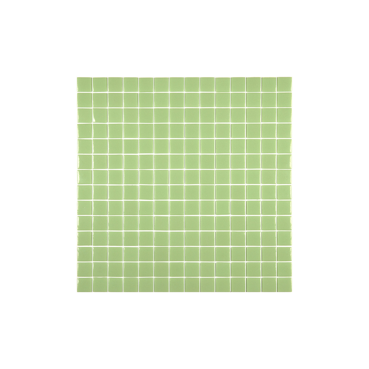 Mosaïque unicolor vert pâle 2,5x2,5 cm – Hisbalit 115