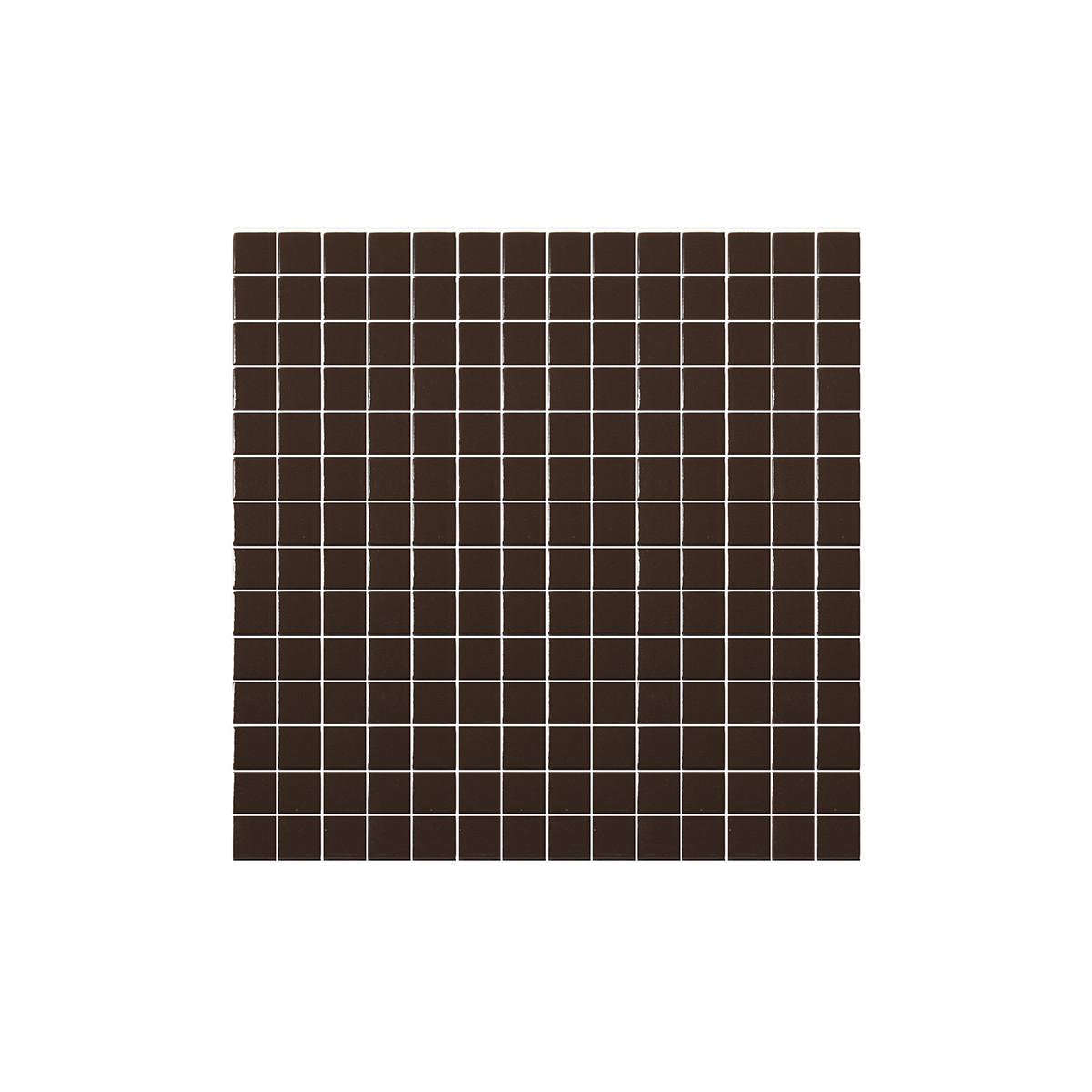 Mosaïque unicolor marron foncé 2,5x2,5 cm – Hisbalit 163