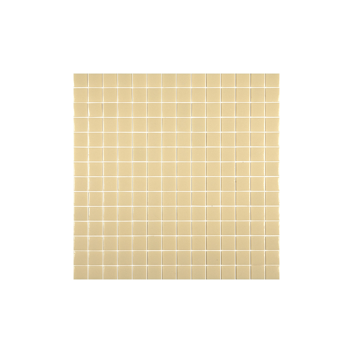Mosaïque unicolor beige crème 2,5x2,5 cm – Hisbalit 173