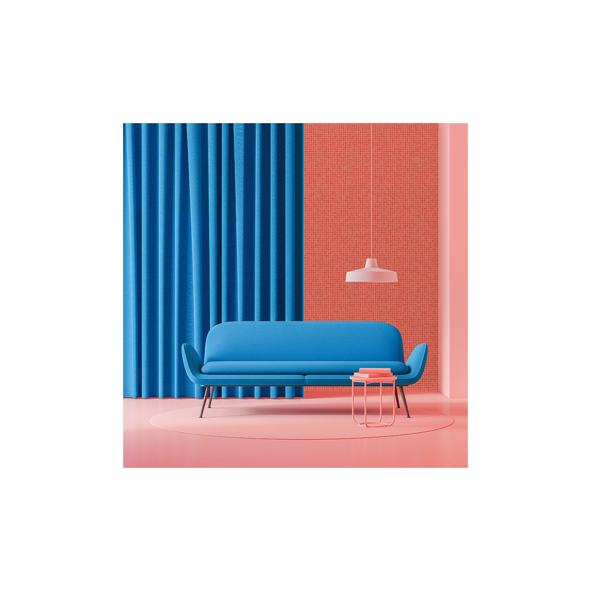 Mosaïque unicolor rouge rosé 2,5x2,5 cm – Hisbalit 177