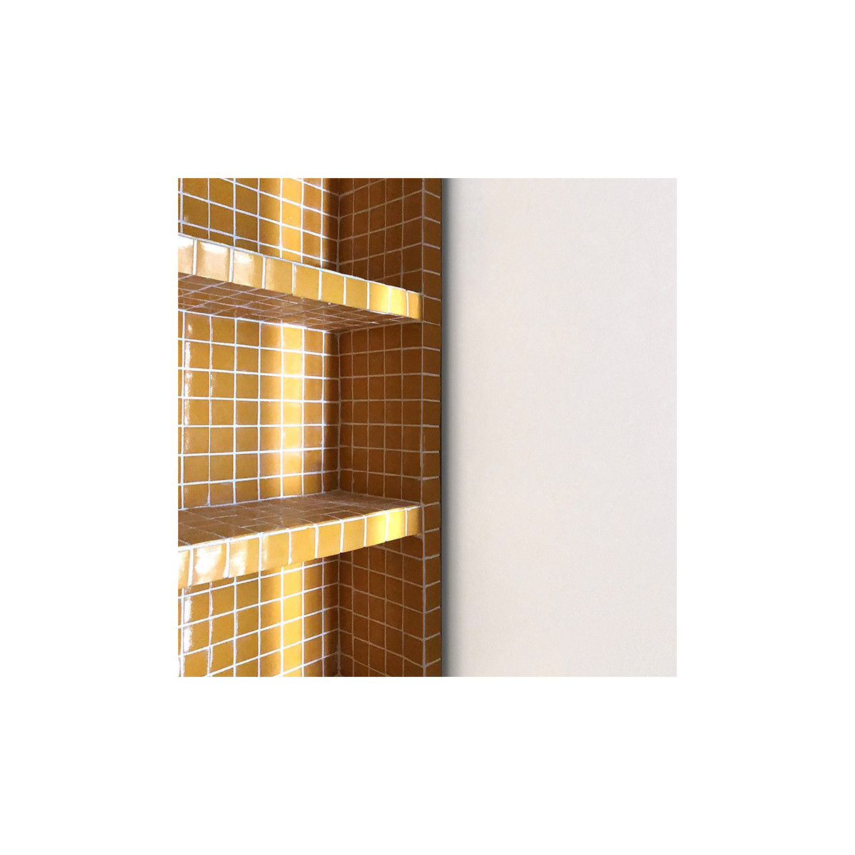 Mosaïque unicolor caramel 2,5x2,5 cm – Hisbalit 212