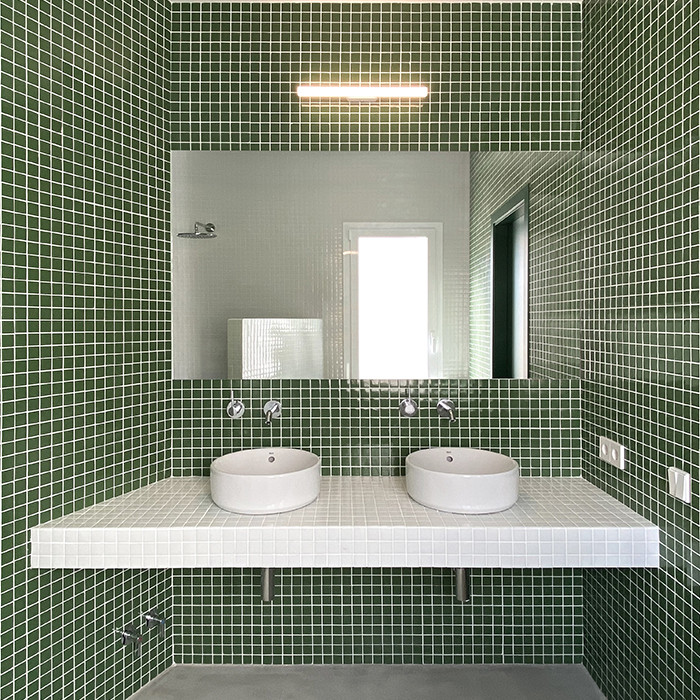 Mosaïque unicolor vert mousse 2,5x2,5 cm – Hisbalit 221