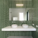 Mosaïque unicolor vert mousse 2,5x2,5 cm – Hisbalit 221