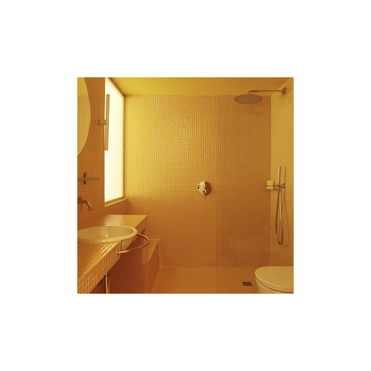 Mosaïque unicolor jaune foncé 2,5x2,5 cm – Hisbalit 231