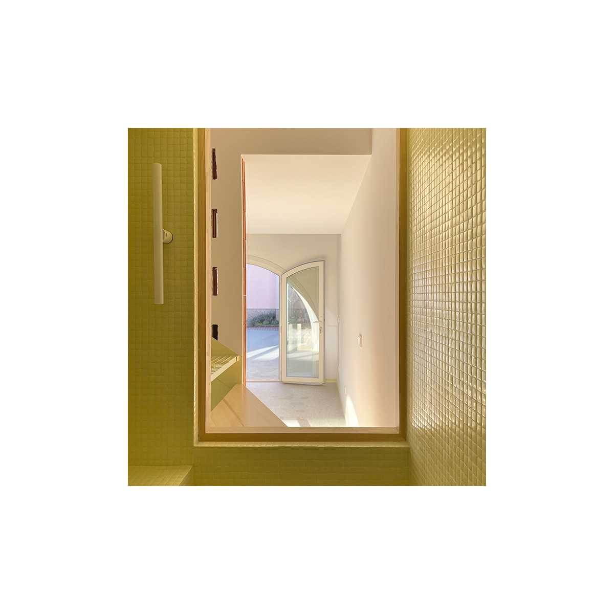 Mosaïque unicolor jaune pâle 2,5x2,5 cm – Hisbalit 303