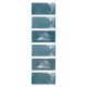 Carrelage effet zellige collection Fez couleur bleu océan - carreaux seuls - finition brillante