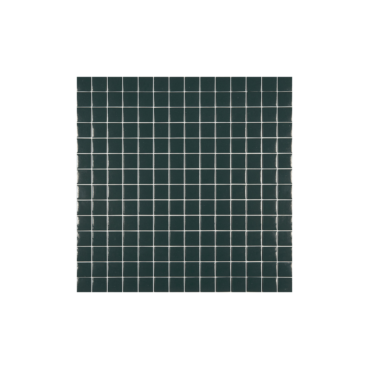Mosaïque unicolor vert très foncé 2,5x2,5 cm – Hisbalit 313