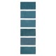 Carrelage effet zellige collection Fez couleur bleu océan - carreaux seuls - finition mate