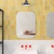 Carrelage effet zellige collection Fez couleur jaune moutarde - salle de bain zoom