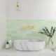 Carrelage effet zellige collection Fez couleur vert menthe - salle de bain