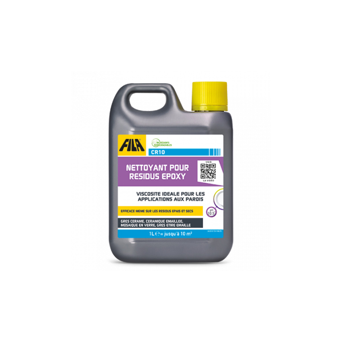 Nettoyant résidus époxy FILA CR10 1L – Grès cérame, mosaïque et céramique émaillée