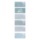 Carrelage effet zellige collection Fez couleur bleu clair Aqua - carreaux seuls - finition brillante
