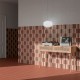 Carrelage effet zellige collection Rebels taupe - salon ambiance