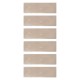 Carrelage effet zellige collection Rebels taupe - 5x15 cm finition mate
