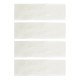 Carrelage effet zellige collection Rebels blanc - 5x15 cm mat