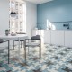 Carrelage uni collection Solid - bleu ciel - format S - salle restaurant