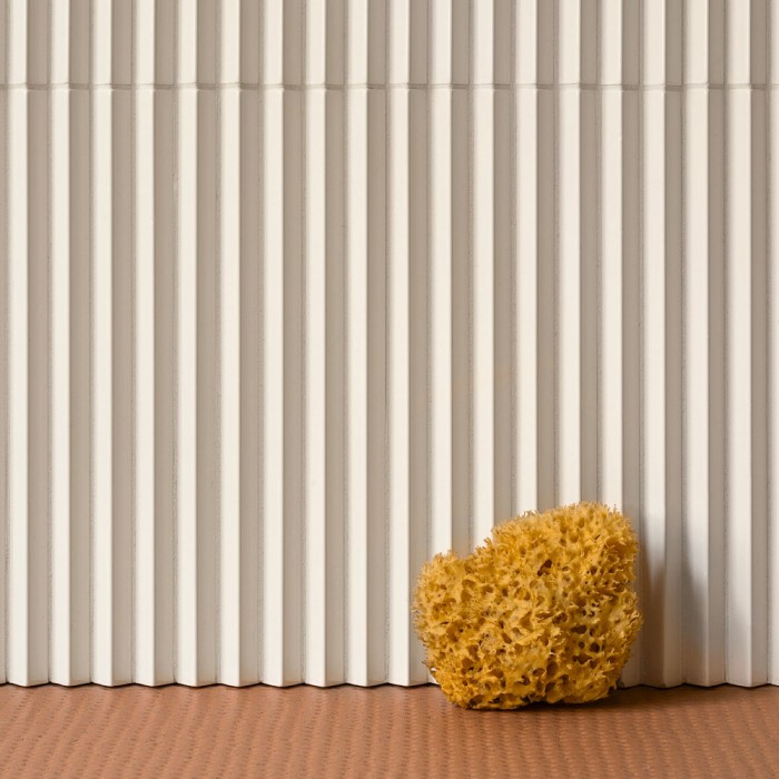 Carrelage faïence collection Rombini - Format Small - couleur blanc brillant - photo d'ambiance