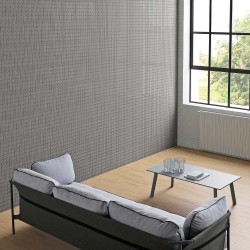 Carrelage faïence collection Punto - Finition T Down - couleur grise - photo d'ambiance salon