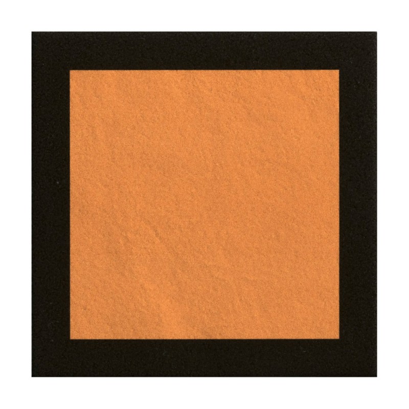 Carrelage extérieur à motifs collection Marghe - couleur orange et noire - motif square - photo carreau seul