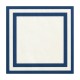 Carrelage extérieur à motifs collection Marghe - couleur bleue et blanc - motif square - photo carreau seul