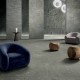 Carrelage effet pierre collection Anthology - gris - photo d'ambiance salon