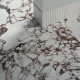 Carrelage effet marbre collection Pulp - couleur rouge - photo d'ambiance zoom