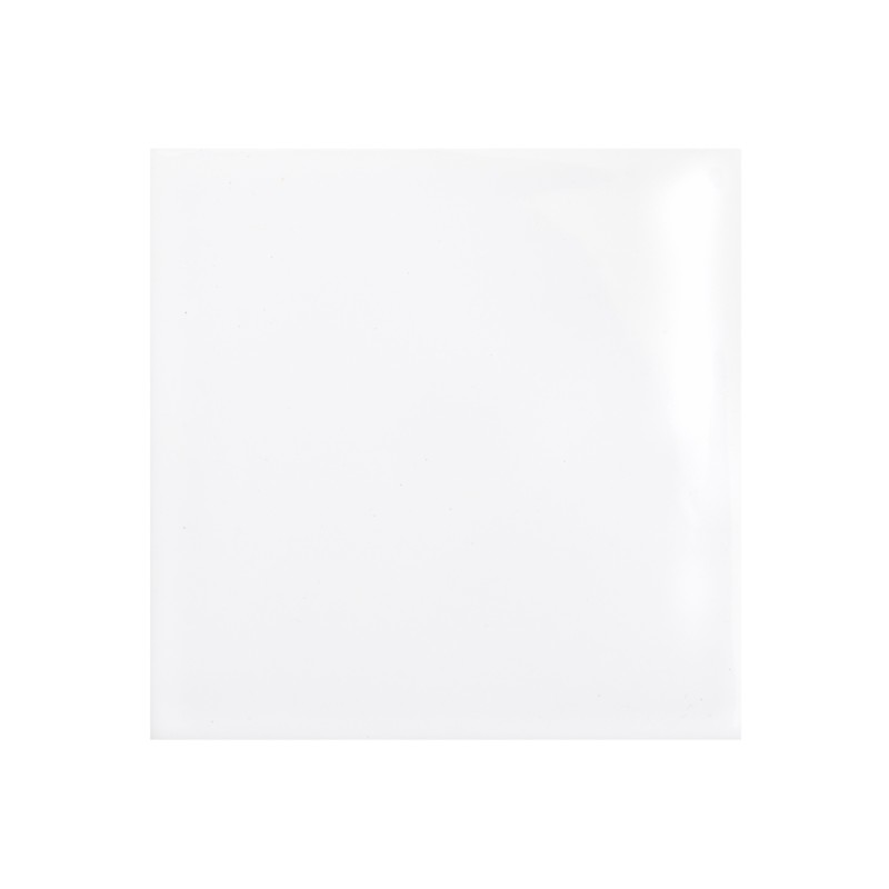 Carrelage blanc en terre cuite émaillée