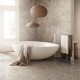 Carrelage effet pierre collection Eterna - couleur mix gris - photo d'ambiance salle de bain