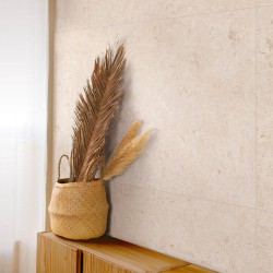 Carrelage effet pierre collection Eterna - couleur blanc crème
