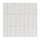 Carrelage effet zellige collection Gleeze blanc - carreaux seuls - 5x15 cm