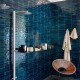 Carrelage effet zellige Look bleu - salle de bain bis