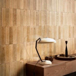 Carrelage effet zellige collection Look couleur beige - salle de bain