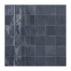 Carrelage effet zellige collection Mélange bleu outremer - 10x10 cm