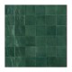 Carrelage effet zellige collection Mélange vert sarcelle - 10x10 cm