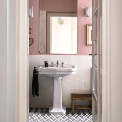 Carrelage effet zellige collection Mélange blanc - salle de bain
