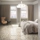 Carrelage effet terrazzo Venice couleur ivoire - chambre