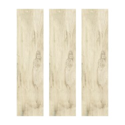 Carrelage extérieur effet bois collection Woodland - couleur amandier, claire - carreau seul