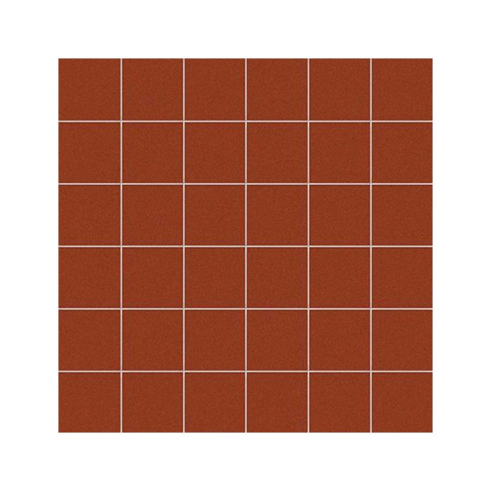 Carrelage uni pleine masse collection Cesi -  couleur terracotta - Gres - sur trame - 30x30 cm