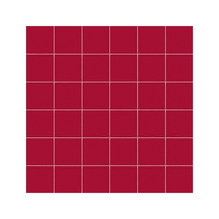 Carrelage uni collection Cesi -  couleur rouge rubis - Rubino - sur trame - 30x30 cm