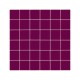 Carrelage uni collection Cesi -  couleur aubergine - Melanzana - sur trame - 30x30 cm