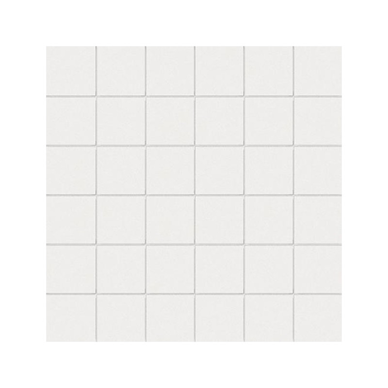 Carrelage uni collection Cesi -  couleur blanc talc - Talco - sur trame - 30x30 cm