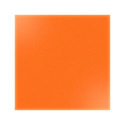 Carrelage uni collection Cesi - couleur orange vif - carreau seul